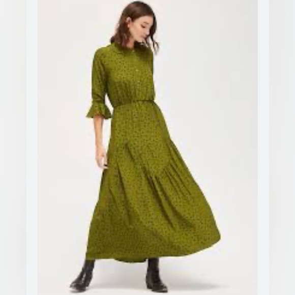 LACAUSA Jade Dress - Moss Garmentory Sz-X-Small - Picture 1 of 5
